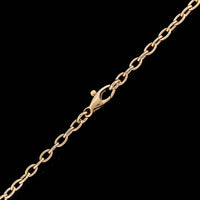 18K Rose Gold Estate Cultured Baroque Pearl and Diamond Pendant Necklace