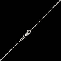 14K White Gold Estate Amethyst and Diamond Pendant Necklace