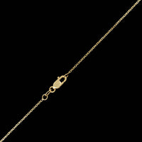 18K Yellow Gold Estate Pink Tourmaline Pendant Necklace