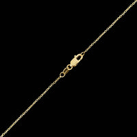 18K Yellow Gold Estate Green Tourmaline Pendant Necklace