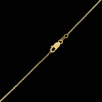 18K Yellow Gold Estate Green Tourmaline Pendant Necklace
