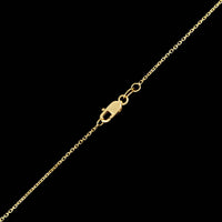 18K Yellow Gold Estate Yellow Tourmaline Pendant Necklace