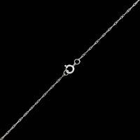 14K White Gold Estate Amethyst and Diamond Pendant Necklace