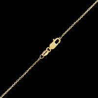 14K Yellow Gold Estate Peridot and Diamond Pendant Necklace