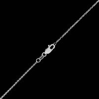 14K White Gold Estate Peridot and Diamond Pendant Necklace
