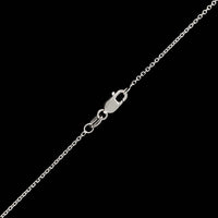 14K White Gold Estate Peridot and Diamond Pendant Necklace