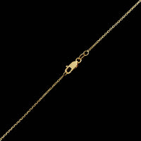 14K Yellow Gold Estate Diamond Mother and Child Pendant Necklace