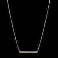 14K Yellow Gold Estate Bar Necklace