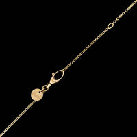 Gucci 18K Yellow Gold Estate Marina Link Cross Pendant Necklace