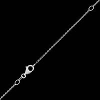 14K White Gold Estate Diamond Star Pendant Necklace