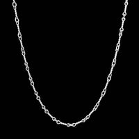 Aarron Basha 18K White Gold Estate Dog-bone Chain