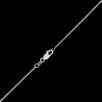 14K White Gold Estate Diamond Pendant Necklace