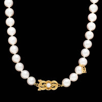 Mikimoto 18K Yellow Gold Estate Akoya Cultured Pearl Necklace