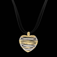 Roberto Coin 18K Two-tone Gold Estate Diamond Elefantino Heart Pendant Necklace