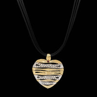 Roberto Coin 18K Two-tone Gold Estate Diamond Elefantino Heart Pendant Necklace