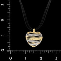 Roberto Coin 18K Two-tone Gold Estate Diamond Elefantino Heart Pendant Necklace