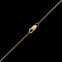 14K Yellow Gold Estate Diamond Heart Pendant Necklace