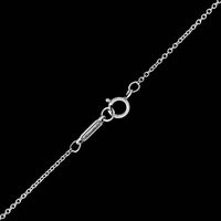 Tiffany & Co. 18K White Gold Estate Diamond Solitaire Pendant Necklace