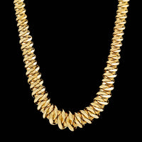 Roberto Coin 18K Yellow Gold Estate Graduated Fancy Link Necklace