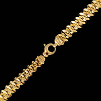 Roberto Coin 18K Yellow Gold Estate Graduated Fancy Link Necklace