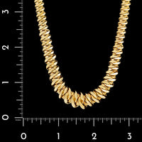 Roberto Coin 18K Yellow Gold Estate Graduated Fancy Link Necklace