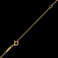 Tiffany & Co. 18K Yellow Gold Estate Emerald and Diamond Crown Key Pendant Necklace
