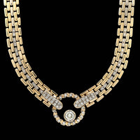 Goharbin 18K Two-tone Gold Estate Diamond Necklace