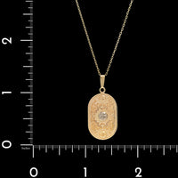 14K Two-tone Gold Estate Celtic Ardagh Pendant Necklace