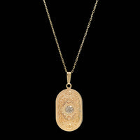 14K Two-tone Gold Estate Celtic Ardagh Pendant Necklace