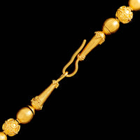 23K Yellow Gold Estate Etruscan Revival Amphora Diamond Necklace