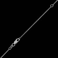 18K White Gold Diamond Pendant Necklace