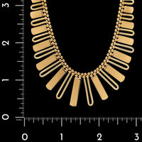 14K Yellow Gold Estate Fringe Necklace