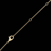 14K Yellow Gold Estate Sapphire and Diamond Pendant Necklace