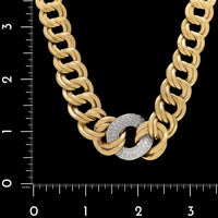 18K Yellow Gold Estate Diamond Necklace