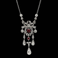 Edwardian Platinum Estate Diamond Necklace