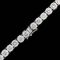 14K White Gold Diamond Riviere Necklace