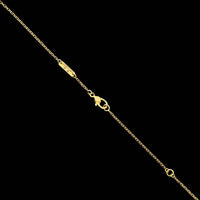 Van Cleef & Arpels 18K Yellow Gold Estate Vintage Alhambra Diamond Necklace