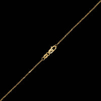 14K Yellow Gold Estate Diamond Star Pendant Necklace