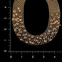 Cartier 18K Rose Gold Estate Gem-set Strolls Necklace