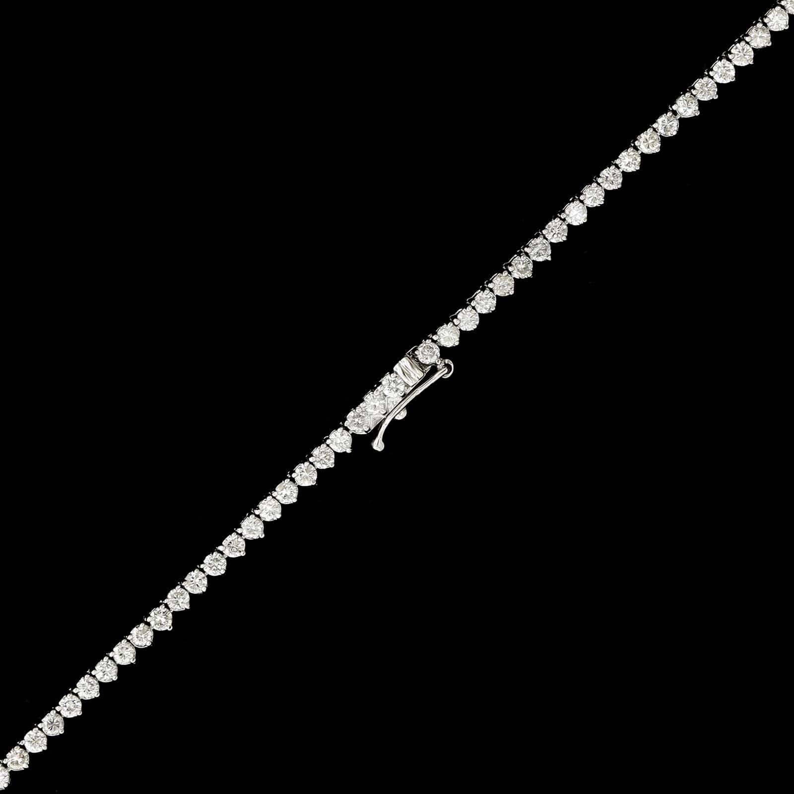 18K White Gold Estate Diamond Necklace