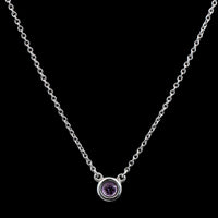 Tiffany & Co. Sterling Silver Estate Amethyst 'Colors by the Yard' Necklace