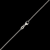 14K White Gold Estate Smoky Quartz and Diamond Pendant Necklace