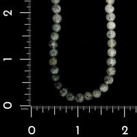 14K White Gold Estate Tourmalinated Quartz Bead Necklace