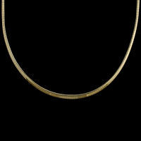 14K Yellow Gold Estate Omega Graduated Necklace