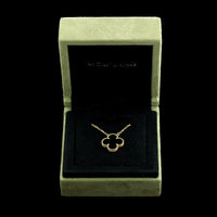 Van Cleef & Arpels 18K Yellow Gold Estate Onyx 'Vintage Alhambra' Pendant Necklace