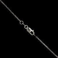 14K White Gold Estate Diamond Solitaire Pendant