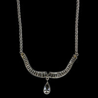 14K White Gold Estate Diamond Necklace
