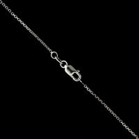 18K White Gold Estate Diamond Cross Pendant