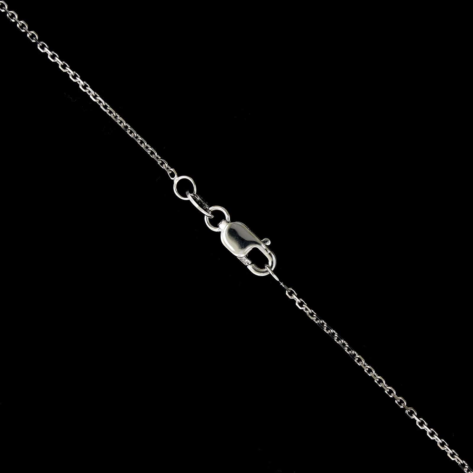18K White Gold Estate Diamond Cross Pendant