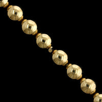 14K Yellow Gold Estate Bead Ball Necklace